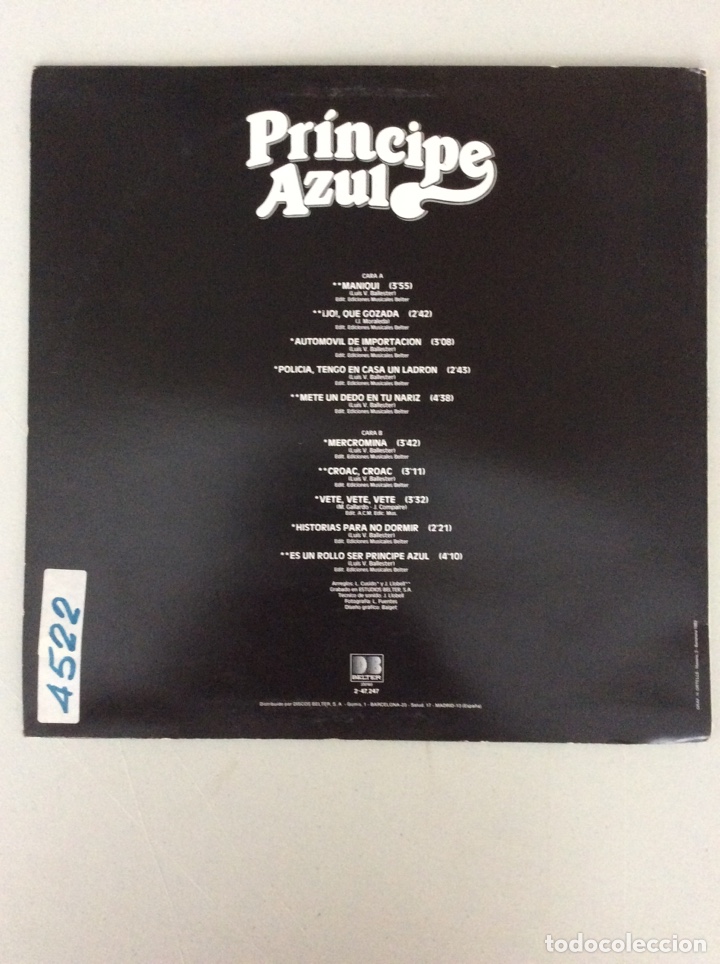 Discos de vinilo: Principe Azul. Maniqui - Foto 2