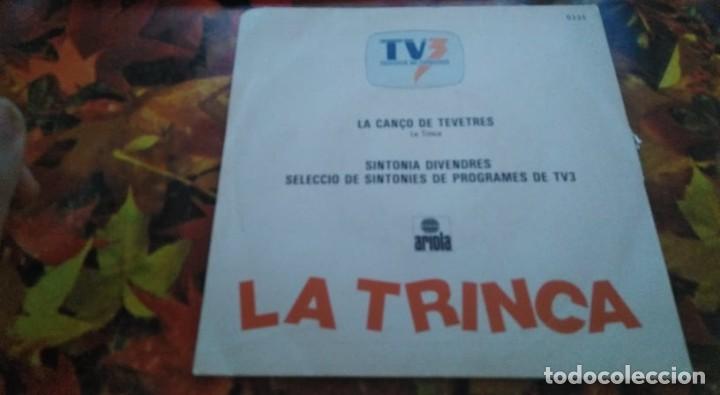 Discos de vinilo: DISCO VINILO PROGRAMA TV3 LA TRINCA NO PASSA RES 1986 - Foto 2