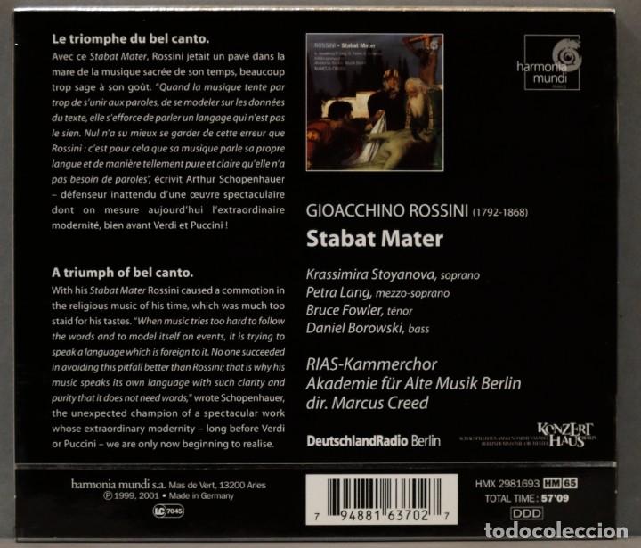 Discos de vinilo: CD. CREED. STABAT MATER. ROSSINI - Foto 2