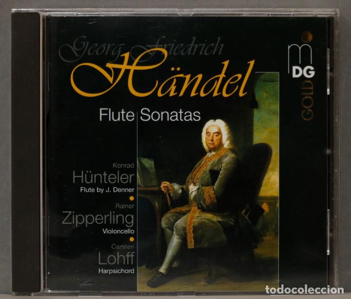 Discos de vinilo: CD. FLUTE SONATAS. HANDEL. HUNTELER. ZIPPERLING. LOHFF - Foto 1