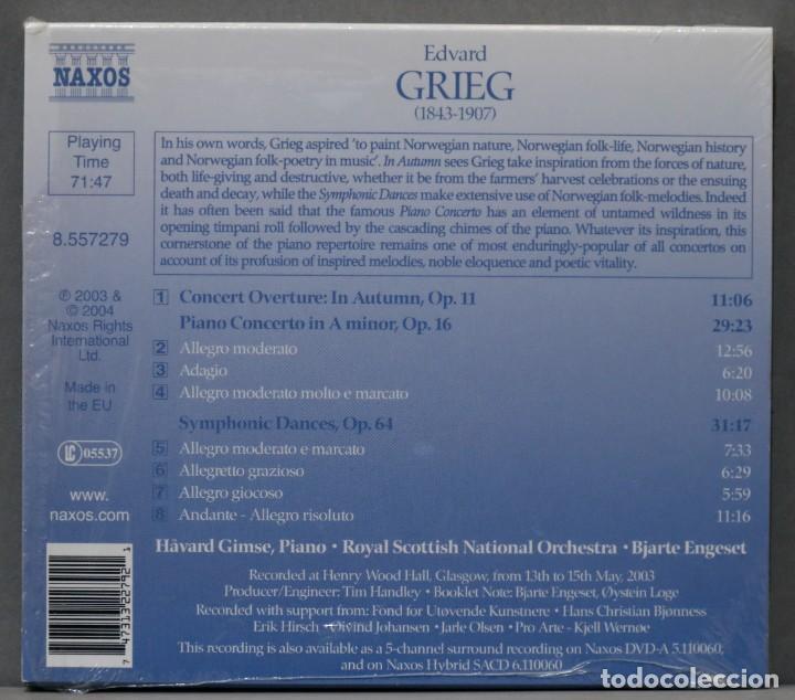 Discos de vinilo: CD. grieg. piano concerto. ENGESET - Foto 2