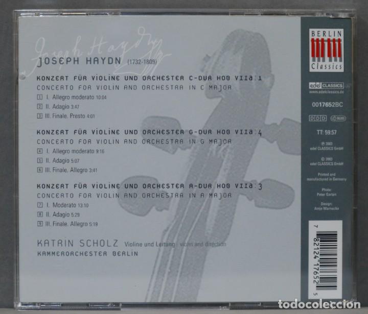 Discos de vinilo: CD. Violin Concertos. HAYDN. SCHOLZ - Foto 2