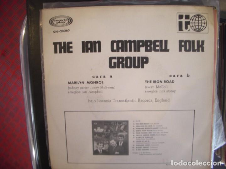 Discos de vinilo: THE IAN CAMPBELL FOLK GROUP- MARILYN MONROE. SINGLE. - Foto 2