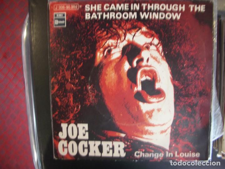 Discos de vinilo: JOE COCKER- SHE CAME IN THROUGH THE BATHROOM WINDOW. SINGLE. - Foto 1