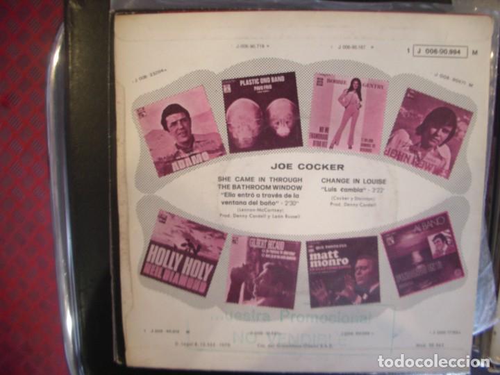 Discos de vinilo: JOE COCKER- SHE CAME IN THROUGH THE BATHROOM WINDOW. SINGLE. - Foto 2