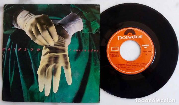 Discos de vinilo: RAINBOW (DEEP PURPLE), I SURRENDER. SINGLE ESPA&Ntilde;A A&Ntilde;O 1981 - Foto 1