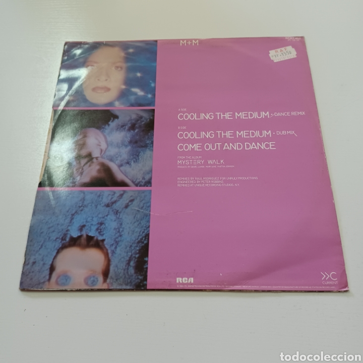 Discos de vinilo: M + M - COOLING THE MEDIUM 1984 RCA MAXI SINGLE - Foto 2