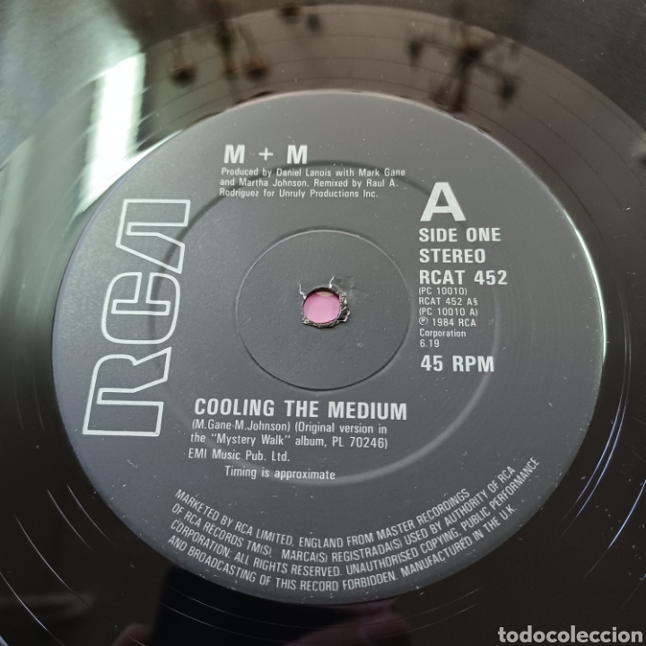 Discos de vinilo: M + M - COOLING THE MEDIUM 1984 RCA MAXI SINGLE - Foto 3