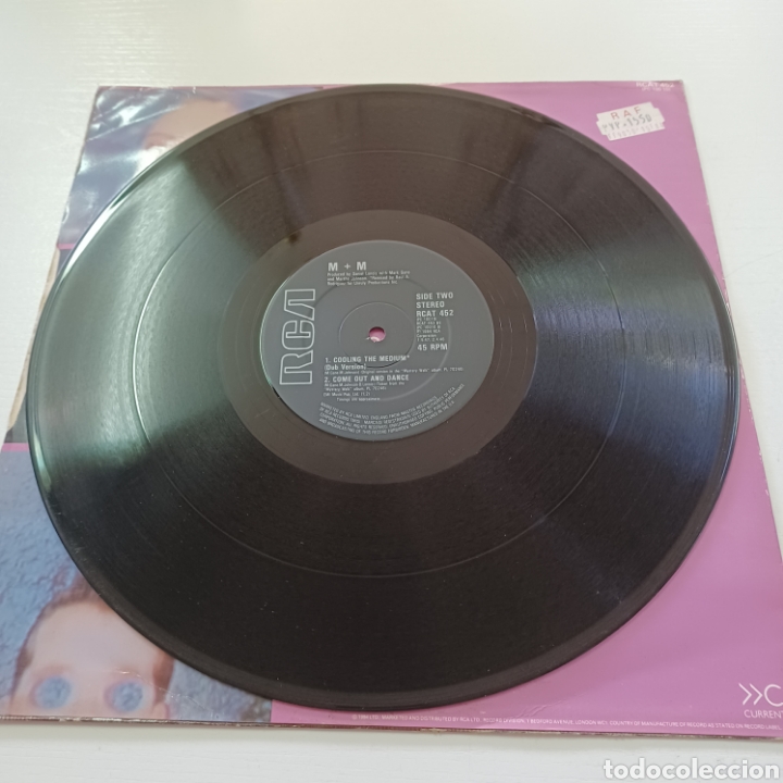Discos de vinilo: M + M - COOLING THE MEDIUM 1984 RCA MAXI SINGLE - Foto 5