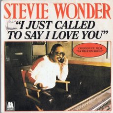 Discos de vinilo: STEVIE WONDER ¨I JUST CALLED TO SAY I LOVE YOU¨ (VINILO). Lote 278282783