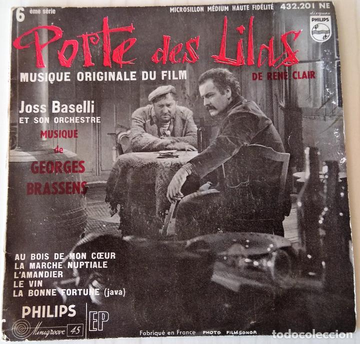 Discos de vinilo: JOSS BASELLI - PORTE DE LILAS PHILIPS - 1957 - Foto 1