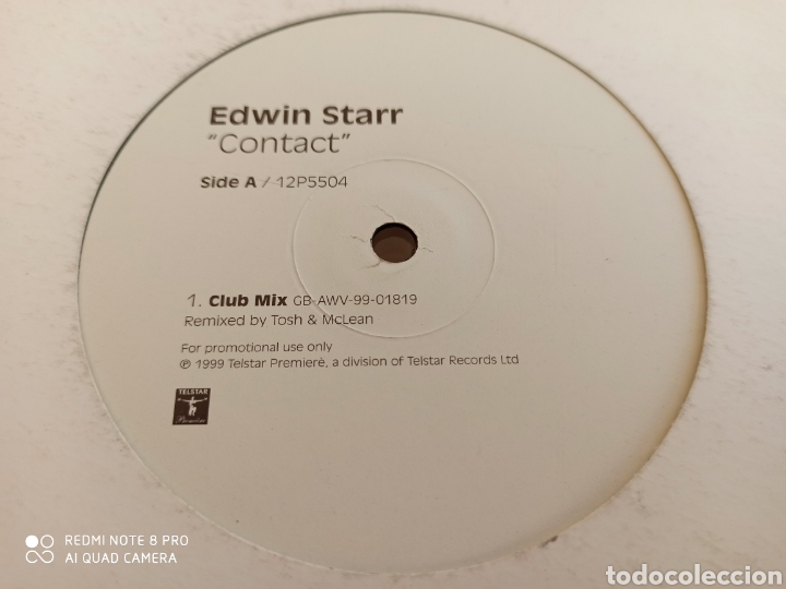 Discos de vinilo: Edwin Starr - Contact (12&rdquo;, Promo) - Foto 2