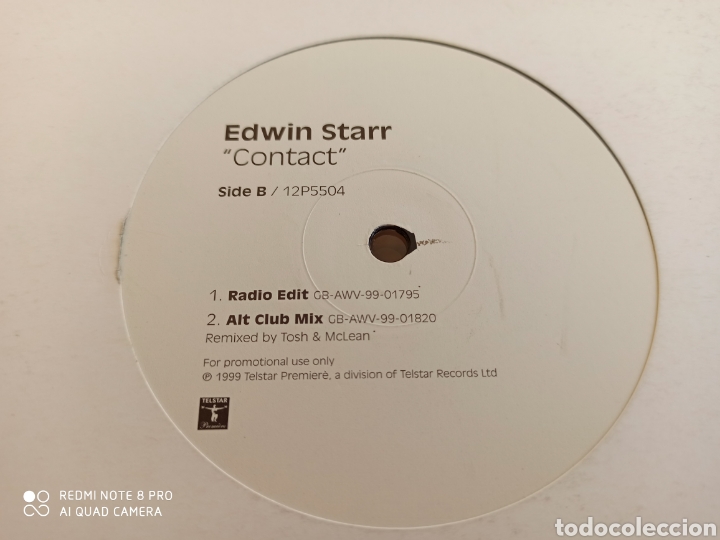 Discos de vinilo: Edwin Starr - Contact (12&rdquo;, Promo) - Foto 1