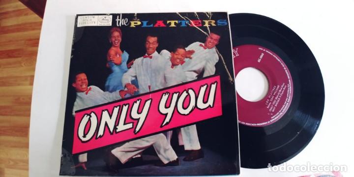 Discos de vinilo: THE PLATTERS-EP ONLY YOU +3 - Foto 1