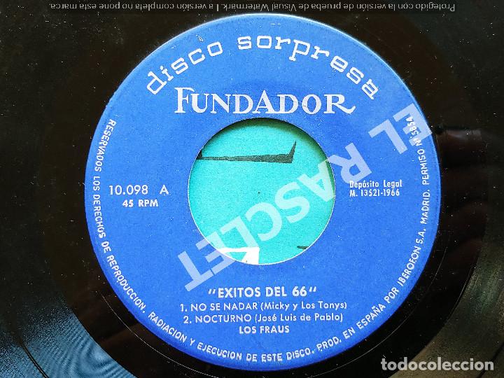 Discos de vinilo: MAGNIFICO SINGLE DE : DISCO SORPRESA FUNDADOR - - EXITOS DEL 66 - Foto 2