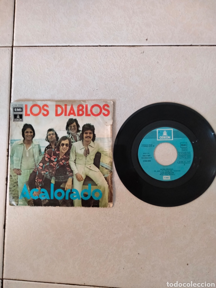 Discos de vinilo: LOS DIABLOS - ACALORADO - SINGLE - PR - Foto 1