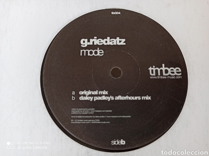 Discos de vinilo: G.Riedatz - Mode (12&rdquo;)) - Foto 1