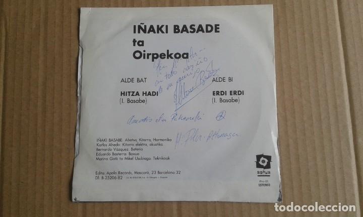 Discos de vinilo: I&Ntilde;AKI BASABE - HITZA HADI SINGLE 1982 - Foto 4