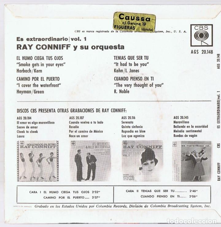 Discos de vinilo: RAY CONNIFF Y SU ORQUESTA ¨ES EXTRAORDINARIO/1¨ - Foto 2 - 278503068