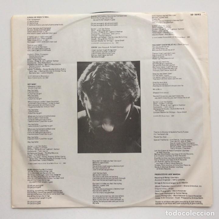 Discos de vinilo: Ringo Starr &lrm;&ndash; Ringos Rotogravure USA.1976 Atlantic - Foto 4