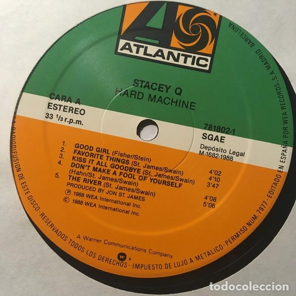 Discos de vinilo: Stacey Q &lrm;&ndash; Hard Machine-SPAIN-LP-1988 - Foto 3