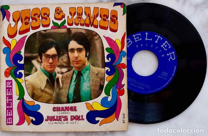Discos de vinilo: JESS & JAMES. CHANGE. SINGLE ORIGINAL ESPA&Ntilde;A 1969 - Foto 1
