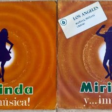 Discos de vinilo: MIGUEL RIOS Y LOS ANGELES. DOS SINGLES MIRINDA Y MUSICA - AÑO 1969.. Lote 278568073