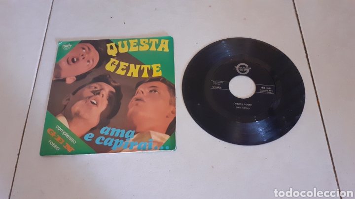 Discos de vinilo: GEN ROSSO - QUESTA GENTE - SINGLE - ITALIA - PR - - Foto 1