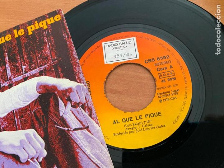 Discos de vinilo: CHANGO (AL QUE LE PIQUE) SINGLE 1978 ESPA&Ntilde;A (EPI24) - Foto 2