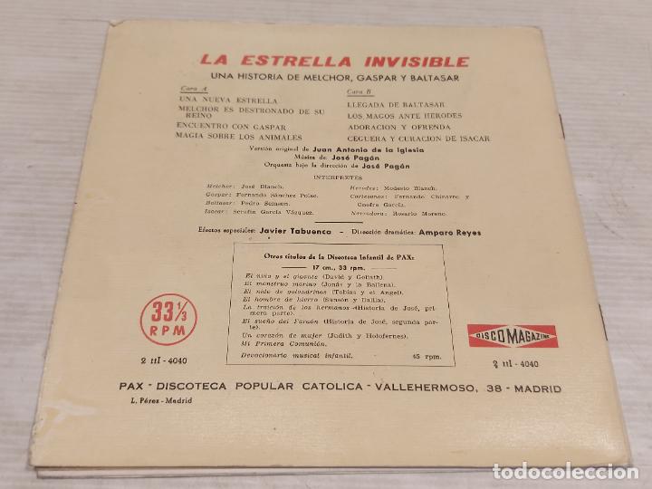 Discos de vinilo: DISCO-CÓMIC / LA ESTRELLA INVISIBLE / EP-DISCO MAGAZINE-1960 / MBC. ***/*** - Foto 5 - 278768203