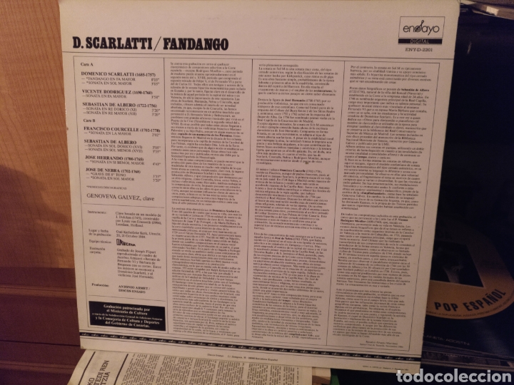 Discos de vinilo: Scarlatti Fandango - Foto 2