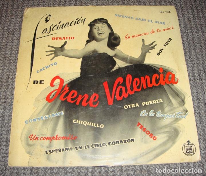 Disques de vinyle: IRENE VALENCIA LP FASCINACION BOLEROS ORIGINAL ESPA&Ntilde;A 1958
