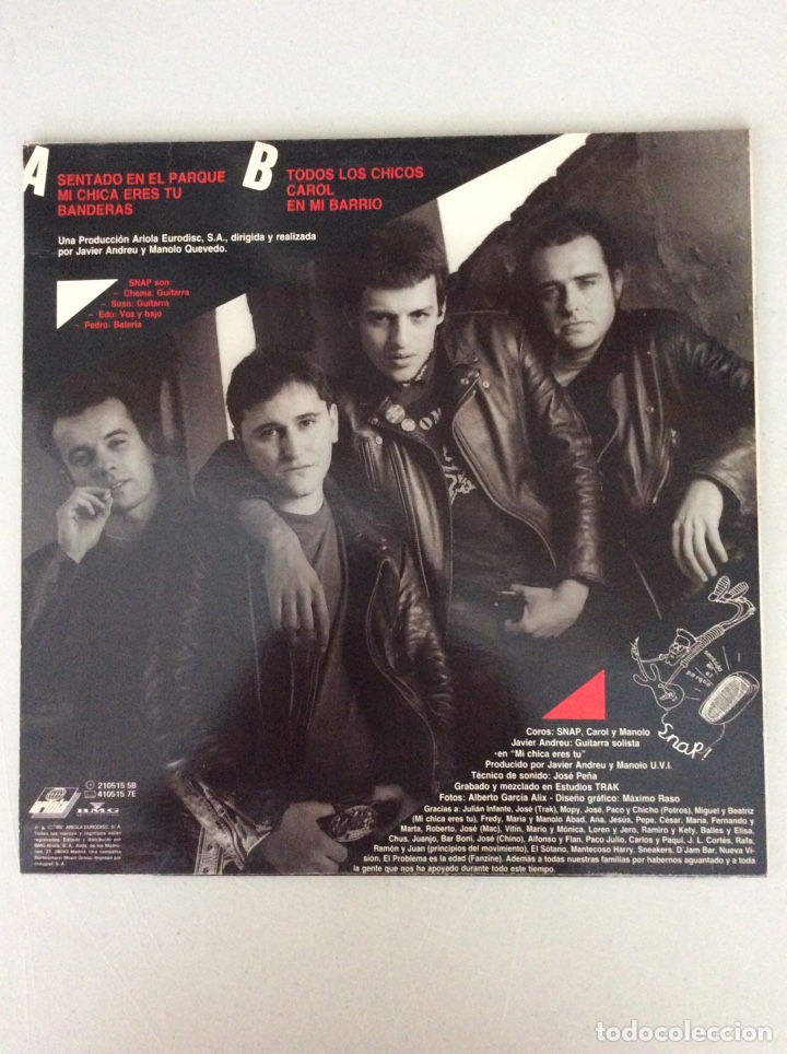Discos de vinilo: Snap. Sentado en el parque - Foto 2