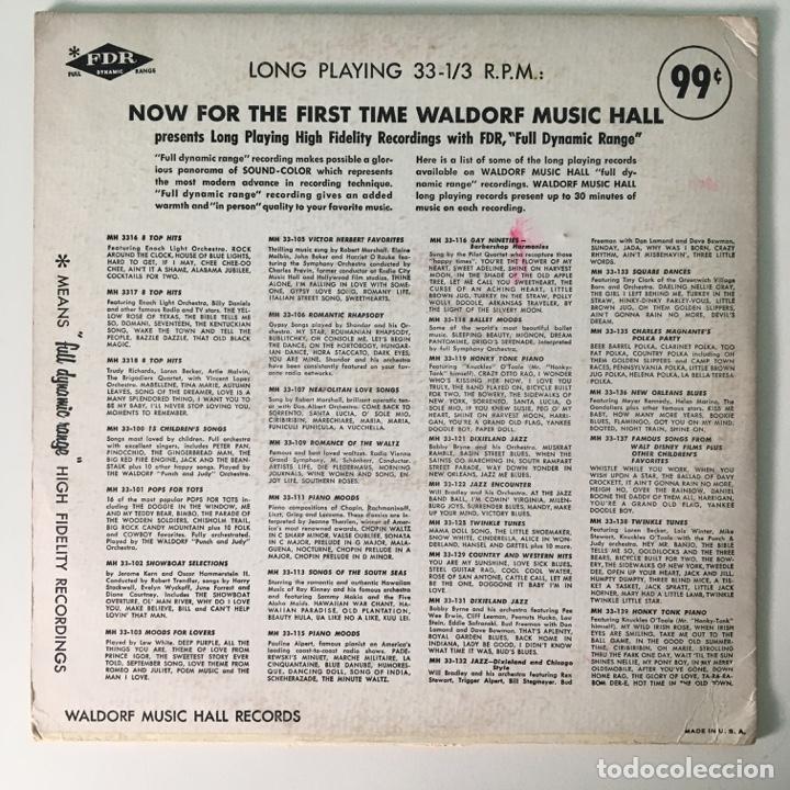 Discos de vinilo: Various &lrm;&ndash; 8 Top Hits, US Waldorf Music Hall, - Foto 2