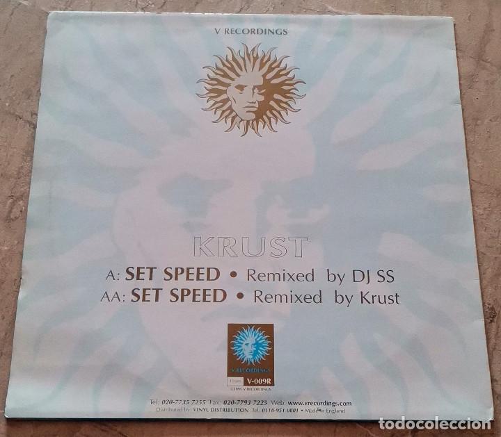 Discos de vinilo: Krust - Set Speed (Remixes) Maxi-Single Jungle - Foto 2