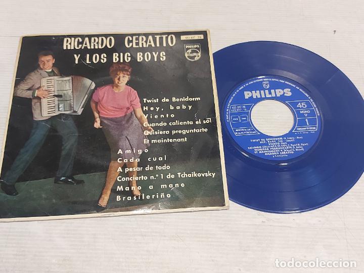 Discos de vinilo: RICARDO CERATTO Y LOS BIG BOYS / TWIST DE BENIDORM + 11 EP - PHILIPS-1962 / MBC. ***/*** - Foto 1 - 278966718