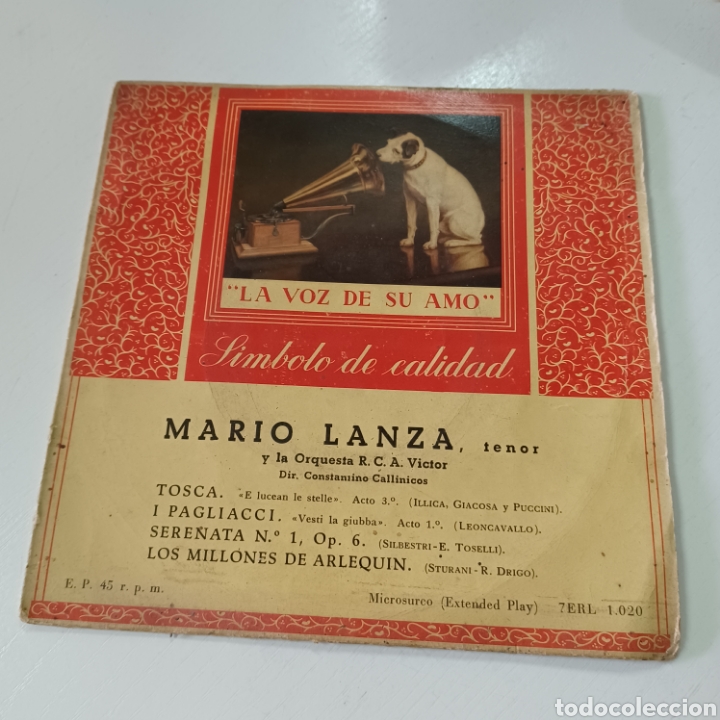 Discos de vinilo: MARIO LANZA - TOSCA, LOS MILLONES DE ARLEQUIN ... - Foto 1
