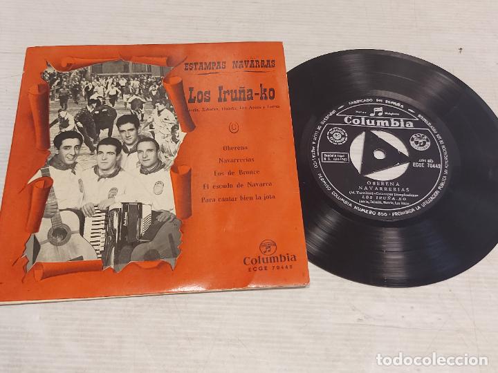 LOS IRUÑA-KO / ESTAMPAS NAVARRAS / EP - COLUMBIA-1962 / MBC. ***/*** (Música - Discos de Vinilo - EPs - Country y Folk)