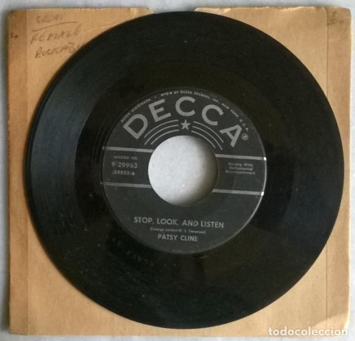 Discos de vinilo: Patsy Cline. Stop, look and listen/ Ive loved & lost again. Decca, USA 1956 single - Foto 1