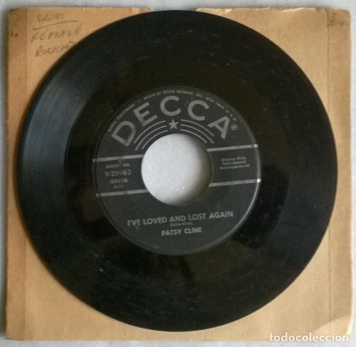 Discos de vinilo: Patsy Cline. Stop, look and listen/ Ive loved & lost again. Decca, USA 1956 single - Foto 2