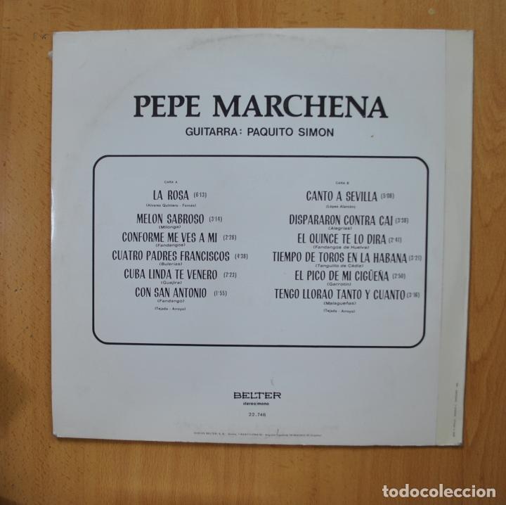 Discos de vinilo: PEPE MARCHENA - PEPE MARCHENA - LP - Foto 2