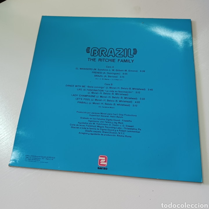 Discos de vinilo: RITCHIE FAMILY - BRAZIL - Foto 2