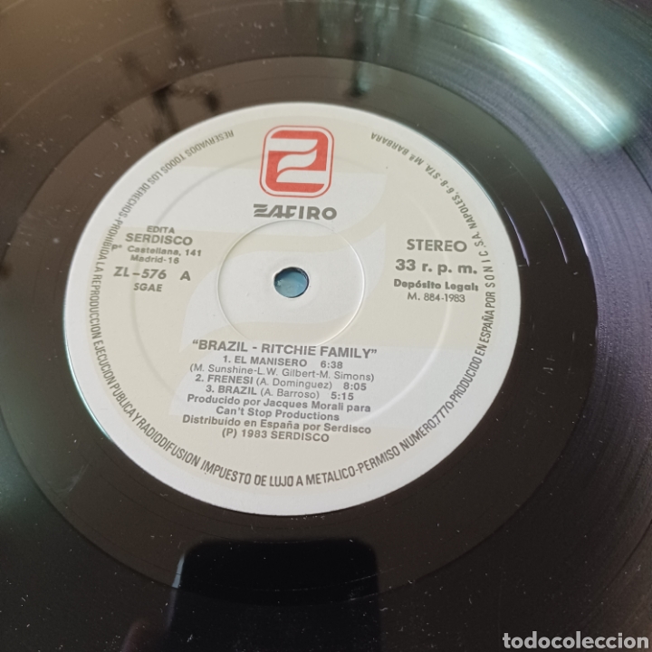 Discos de vinilo: RITCHIE FAMILY - BRAZIL - Foto 3