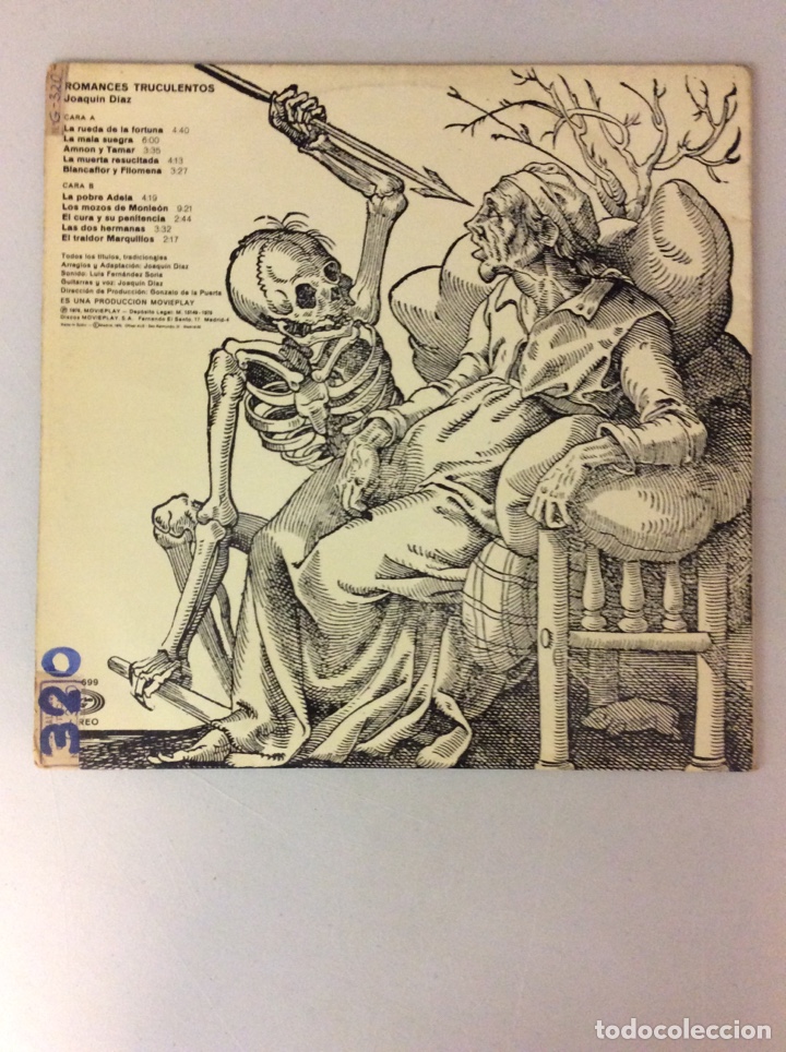 Discos de vinilo: Romances truculentos. Joaquin Diaz - Foto 2