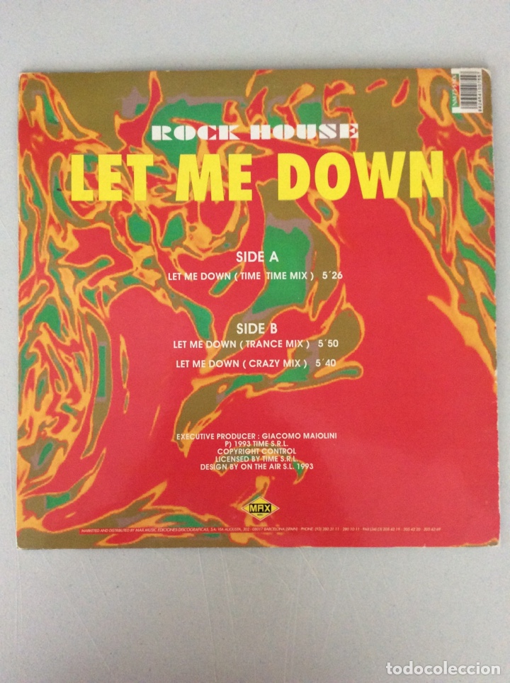 Discos de vinilo: Rock house. Leo me down - Foto 2