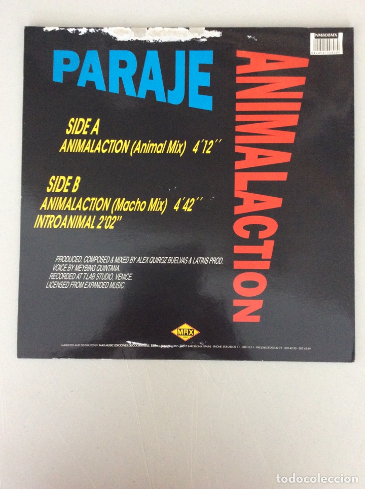 Discos de vinilo: Animalaction. Paraje. - Foto 2