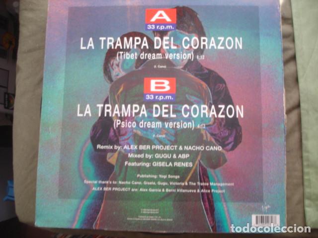 Discos de vinilo: Nacho Cano Featuring Gisela La Trampa Del Coraz&oacute;n (Dance Version) - Foto 2