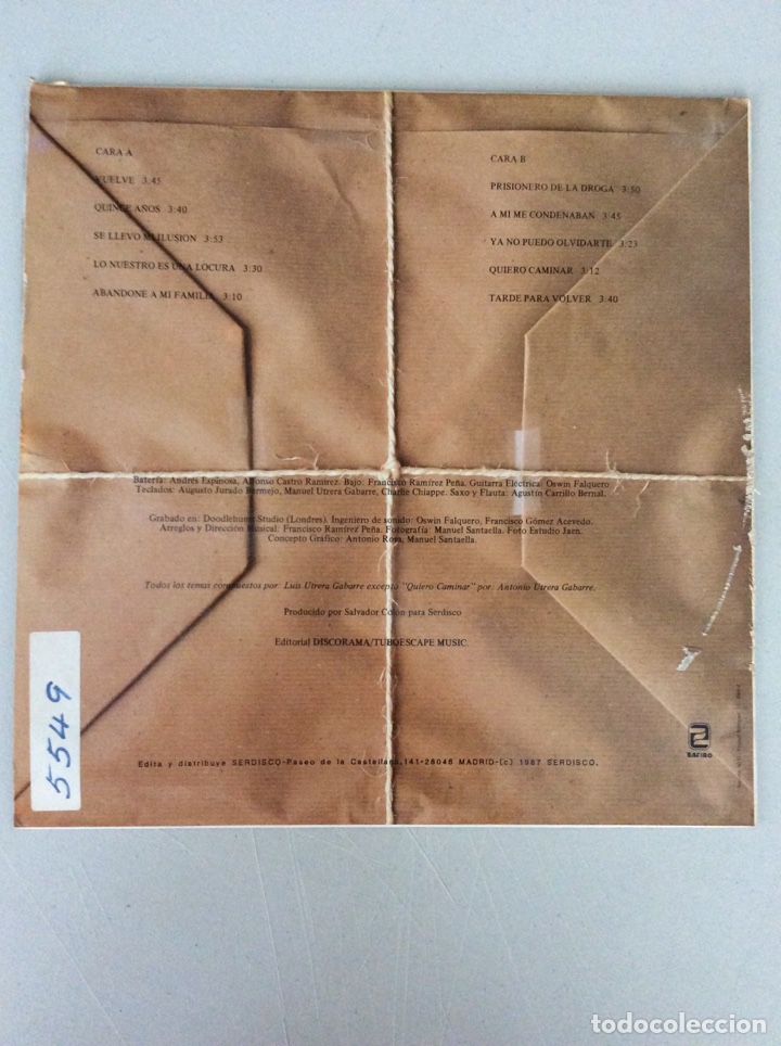 Discos de vinilo: Los Utrera. Tr&aacute;fico de pasiones - Foto 2