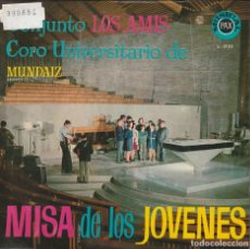 Discos de vinilo: LOS AMIS - MISA DE LOS JOVENES (EP MUSICAL PAX 1968) VINILO COMO NUEVO. Lote 279567413