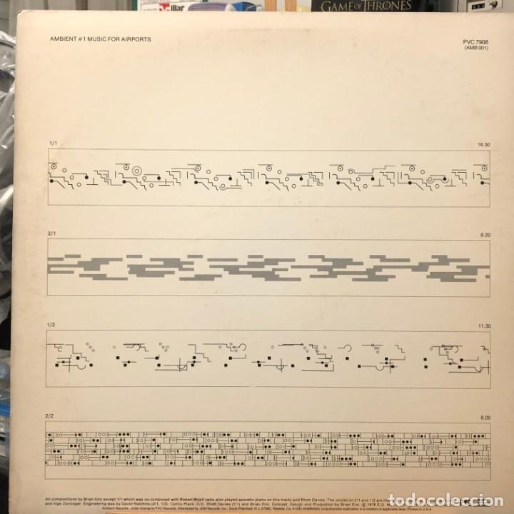 Discos de vinilo: LP estadounidense de Brian Eno a&ntilde;o 1978 - Foto 2